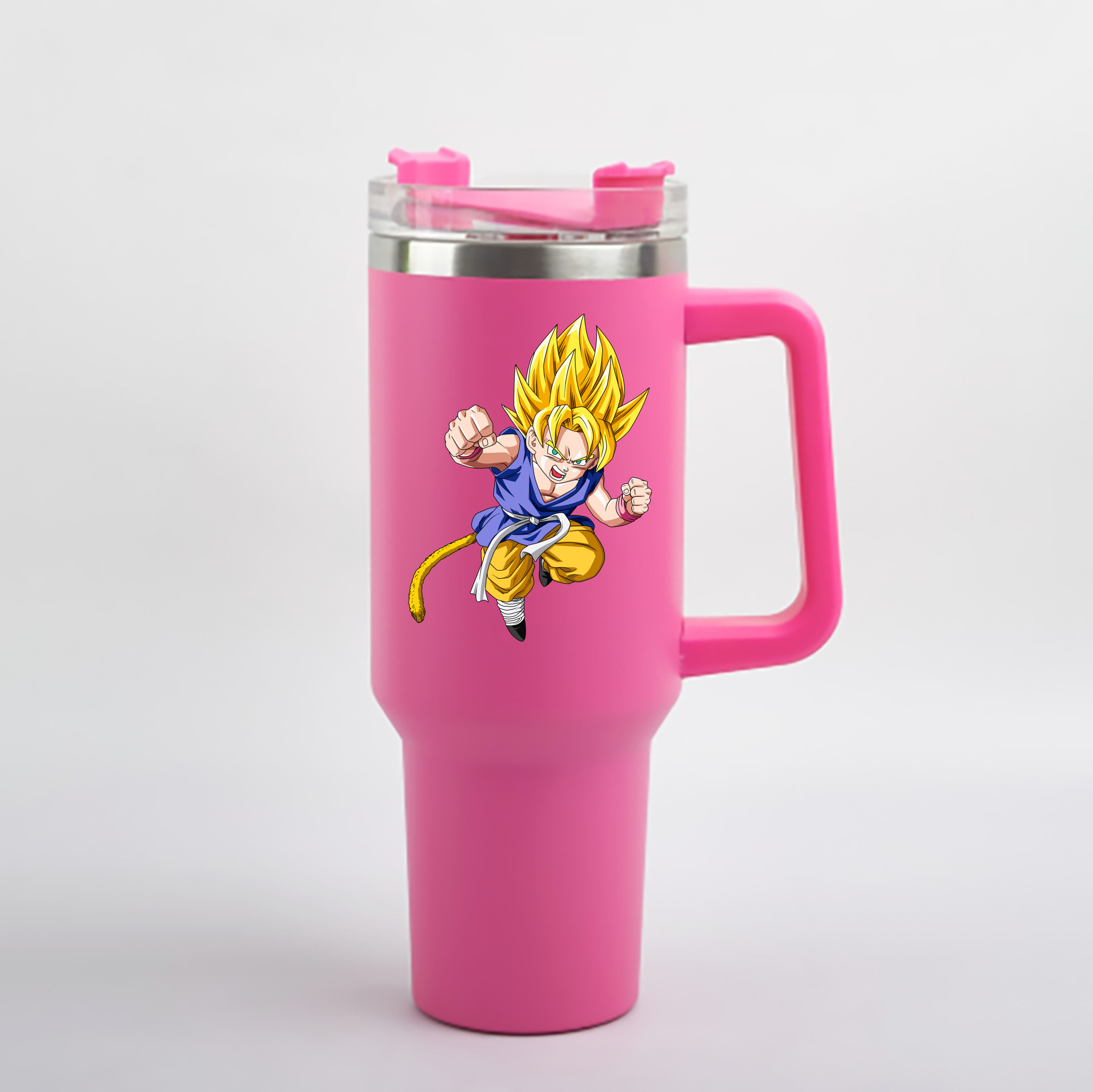 （画像用） ドラゴンボール ベジット DRAGON BALL Vegetto 1200mL車用タンブラー - クリスタルステッカー（プラスチックストロー付き）